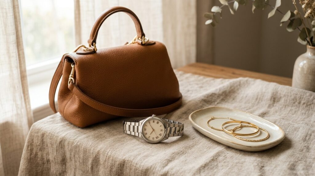 Caramel Leather Handbag