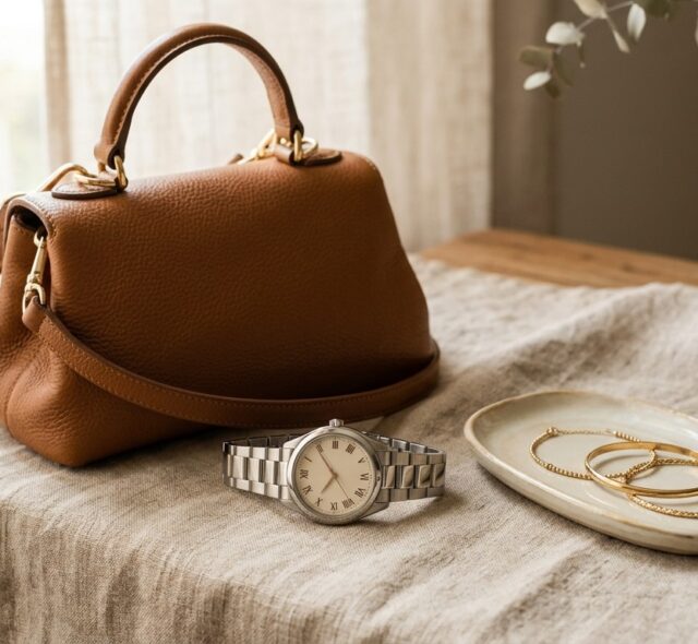 Caramel Leather Handbag